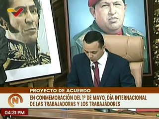 AN aprueba Proyecto de Acuerdo en Conmemoración del 1º de Mayo Día del Trabajador