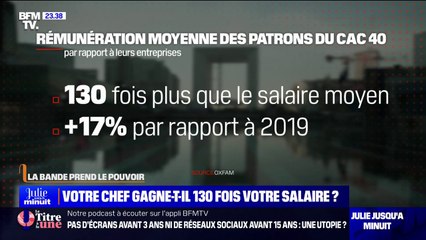 LA BANDE PREND LE POUVOIR - Votre chef gagne-t-il 130 fois votre salaire?
