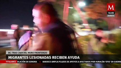 Caen tres mujeres migrantes del muro fronterizo en Baja California