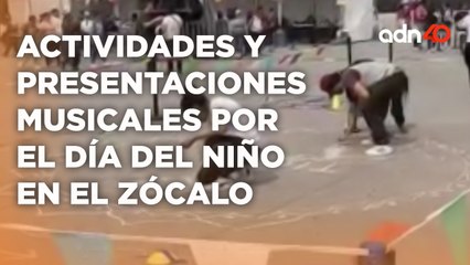 Así se festejaron a los pequeños en este día del niño en el Zócalo