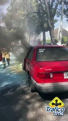 Un vehículo se prendió en llamas al cruce de las avenidas Mariano Otero y Las Rosas