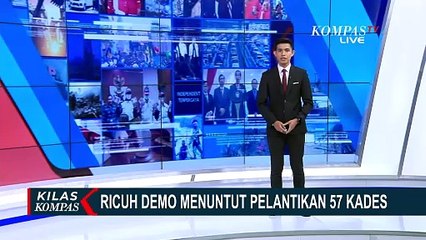 Demo Massa Tuntut Pelantikan 57 Kades di Banjarnegara Berakhir Ricuh