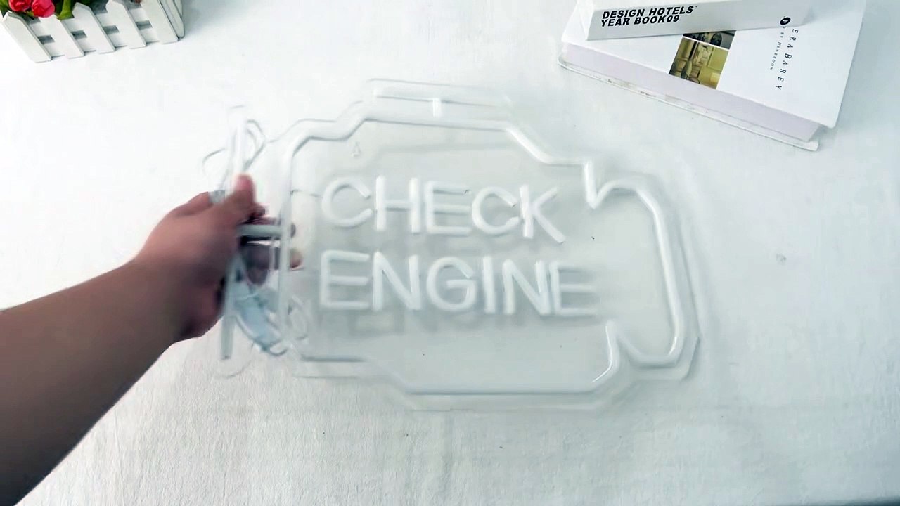 Top On Sale Product Recommendations!;Check Engine Neon Sign Led Light Auto Room Garage Repair Shop Wall Decor Bar Party Club Luminous Atmosphere Lamp