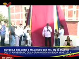 Pdte. Nicolás Maduro devela el hito 4 millones 900 mil viviendas en el estado Miranda