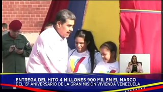 Pdte. Maduro celebró los 13 años de la GMVV entregando la vivienda 4 millones 900 mil