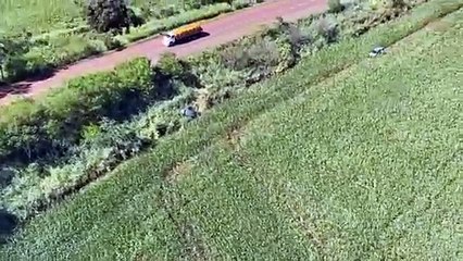 Falcão 13 da PMPR encontra veículo furtado e auxilia na busca por pessoa desaparecida