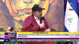 El presidente de Nicaragua, Daniel Ortega, reitera su condena al genocidio israelí en Palestina