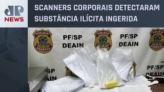 PF prende 19 pessoas transportando drogas em cápsulas