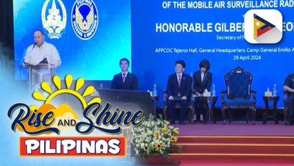 DND, pinangunahan ang turn-over ceremony para sa unang mobile radar system ng PAF