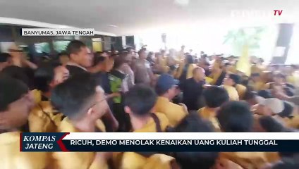 Ricuh, Demo Menolak Kenaikan Uang Kuliah Tunggal