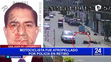 SJL: policía en retiro atropella a motociclista dedicado al delivery