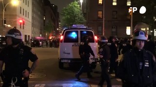 Policía de Nueva York interviene en la protesta propalestina en la Universidad de Columbia
