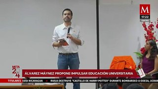 Máynez se reúne con universitarios en San Luis Potosí