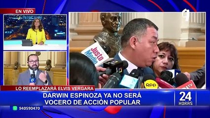 Darwin Espinoza dejó de ser vocero de Acción Popular