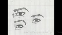 Human Eye Pencil Sketches Video #12 (04-30-2024)