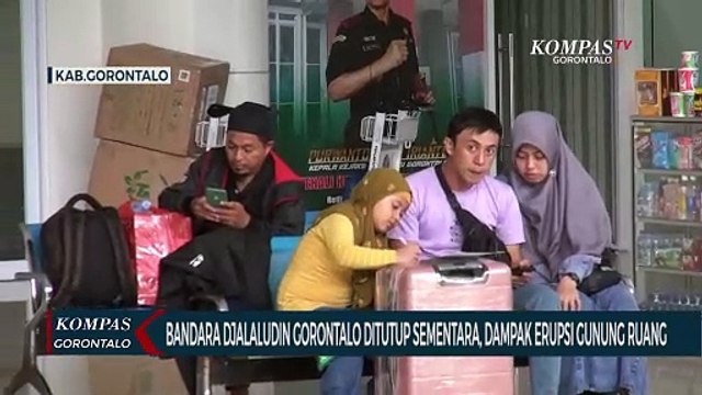 Bandara Djalaludin Gorontalo Ditutup Sementara Akibat Erupsi Gunung Ruang di Sitaro Sulawesi Utara