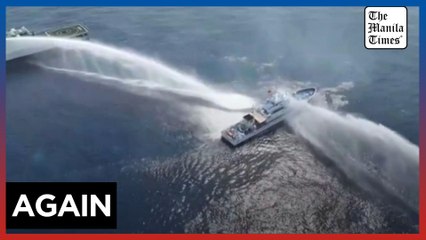 Philippines says China Coast Guard fired water cannon at its vessels