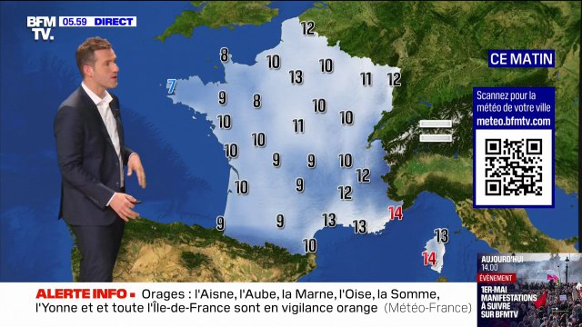 Pluies, orages, éclaircies... une météo très instable pour ce mercredi 1er mai