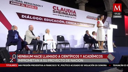 Claudia Sheinbaum hace llamado a científicos y académicos a comprometerse a su proyecto de nación