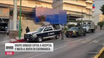 Grupo armado entró a hospital en Cuernavaca y asesinó a joven que estaba internado