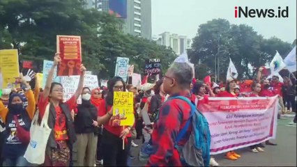 Aksi May Day 2024, Buruh Perempuan dan Transpuan Ikut Suarakan Keresahannya