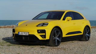 The new Porsche Macan Turbo Design Preview in Speed Yellow