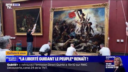 Au Louvre, le tableau "La liberté guidant le peuple" retrouve des couleurs après sa restauration