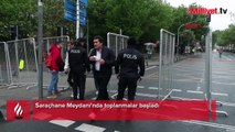 Saraçhane Meydanı'nda toplanmalar başladı