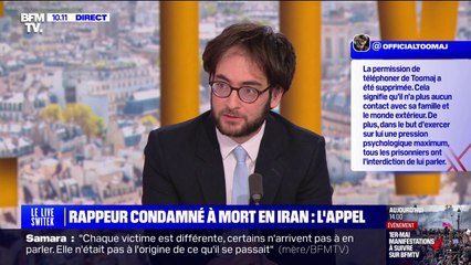 "Bien sûr qu'on craint [une exécution]", confie l'avocat du rappeur Toomaj Salehi condamné à mort en Iran