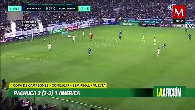Pachuca derrota al América y es el primer finalista de la Concachampions 2024