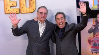 Jerry Seinfeld reunited with Michael Richards! at the red carpet premiere of Netflix's 