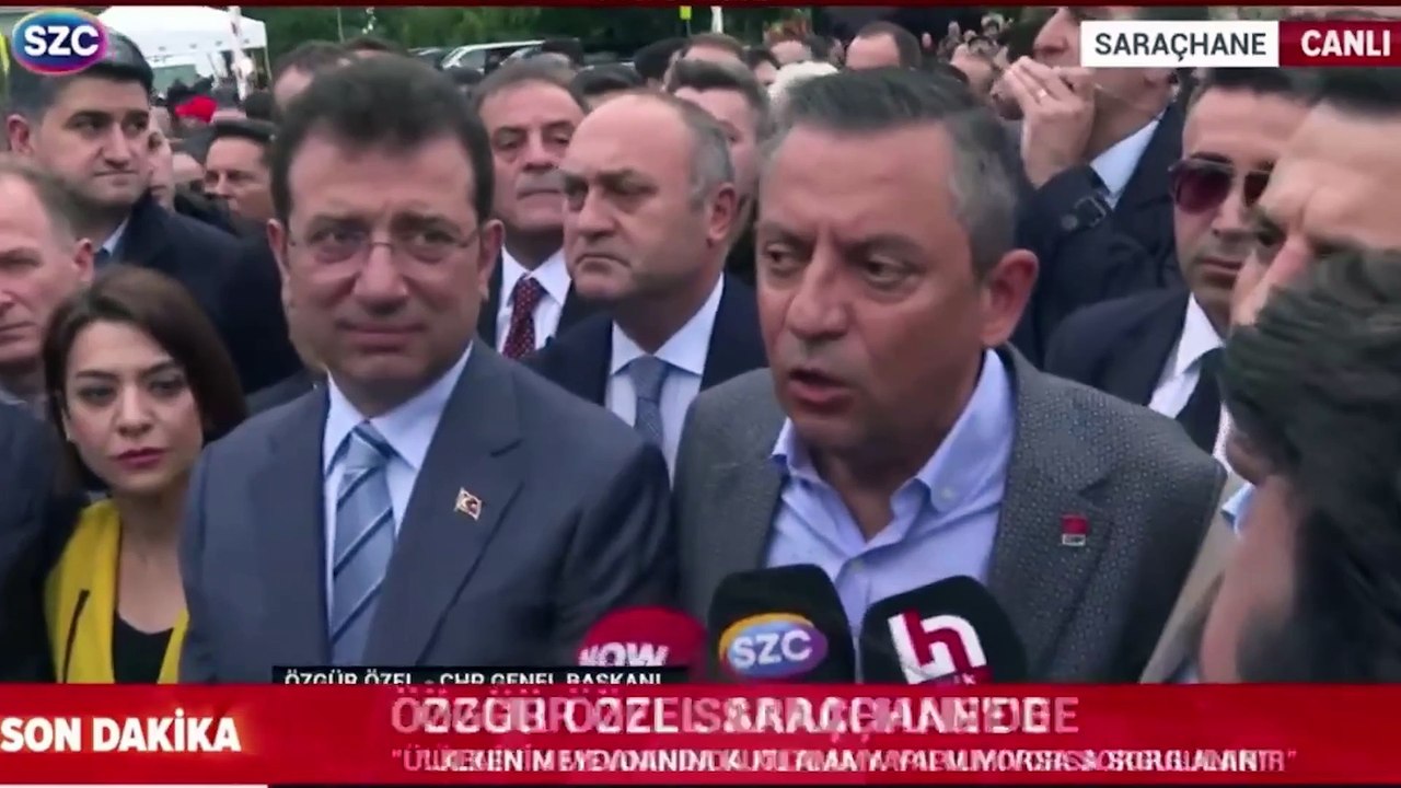 Özgür Özel, Ekrem İmamoğlu ve Özgür Çelik Saraçhane'de: Taksim tam olarak özgür olana kadar mücadelemizi sürdüreceğiz