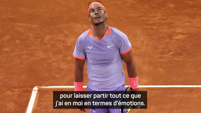 Madrid - Nadal : "Je n'ai pas terminé mon voyage"
