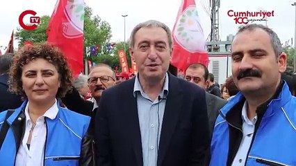DEM Parti Eş Genel Başkanı Tuncer Bakırhan'dan Saraçhane'de '1 Mayıs' mesajı