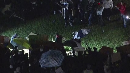 Pro-Palestinian protesters and Israeli supporters clash at UCLA, local media reports