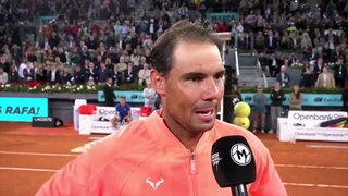 ATP - Madrid 2024 - Rafael Nadal, Les larmes de sa famille, le discours et l'humour de Rafa, les ovations pour le Roi de la terre