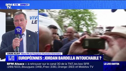Européennes: "L'objectif est d'être largement devant la candidate de M. Macron" assure Louis Aliot (maire RN de Perpignan)
