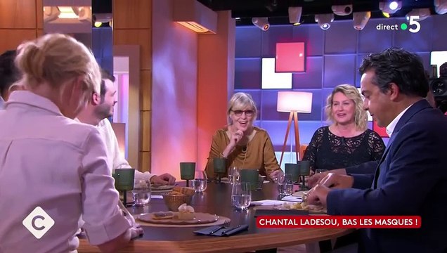 Chantal Ladesou invitée dans C à vous , sur France 5, pour parler du retour de Mask Singer sur TF1