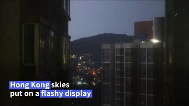 Hong Kong lashed with nearly 10,000 lightning strikes overnight