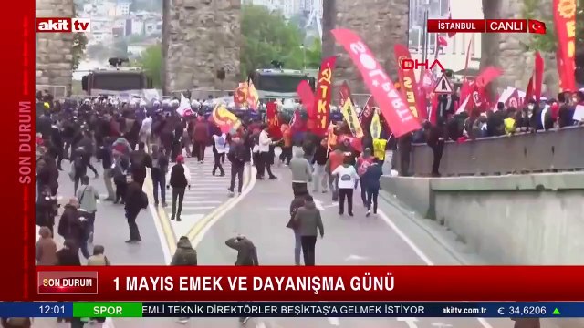 Tüm uyarılara rağmen gruplar Saraçhane'de polise saldırıyor