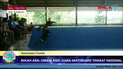 Bocah 9 Tahun Asal Cimaja Sukabumi Ukir Prestasi di Kejuaraan Skateboard Tingkat Nasional