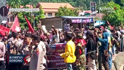 Masa Demo di Manokwari Tuntut Kebijakan Tidak Berpihak Pada Orang Asli Papua