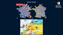 prévisions météo villes du mercredi 1er mai 2024