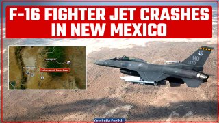 Mexico: F-16 fighter jet crashes near Holloman Air Force Base; pilot safely ejects | Oneindia
