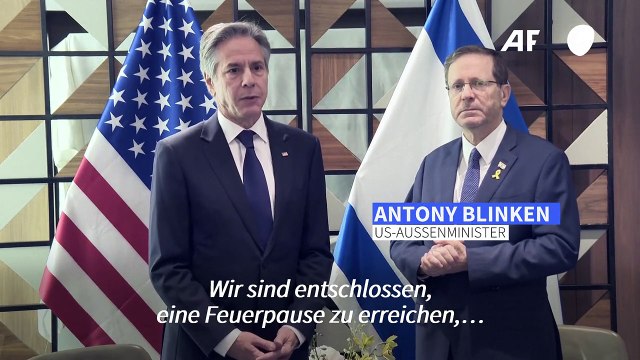 Blinken: USA wollen jetzt Feuerpause und Freilassung der Geiseln im Gazastreifen