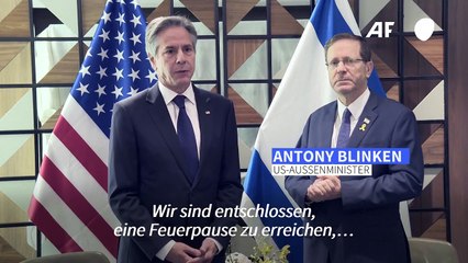 Blinken: USA wollen "jetzt" Feuerpause und Freilassung der Geiseln im Gazastreifen