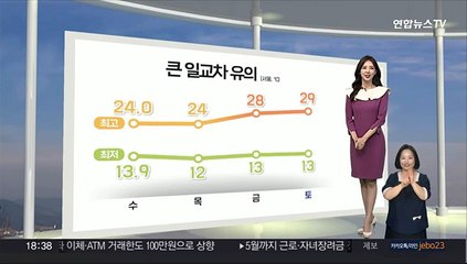 [생활날씨] 내일 따뜻한 봄 날씨…강원산지 경북내륙 서리, 얼음