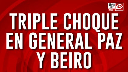 Impresionante choque en General Paz y Beiró: hay heridos