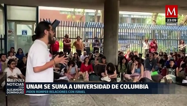 Estudiantes de la UNAM se suman al movimiento pro Palestina en México
