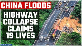 Highway Collapses in Guangdong, China Due to Heavy Rains and Floods, 19 Lives Lost | Oneindia News